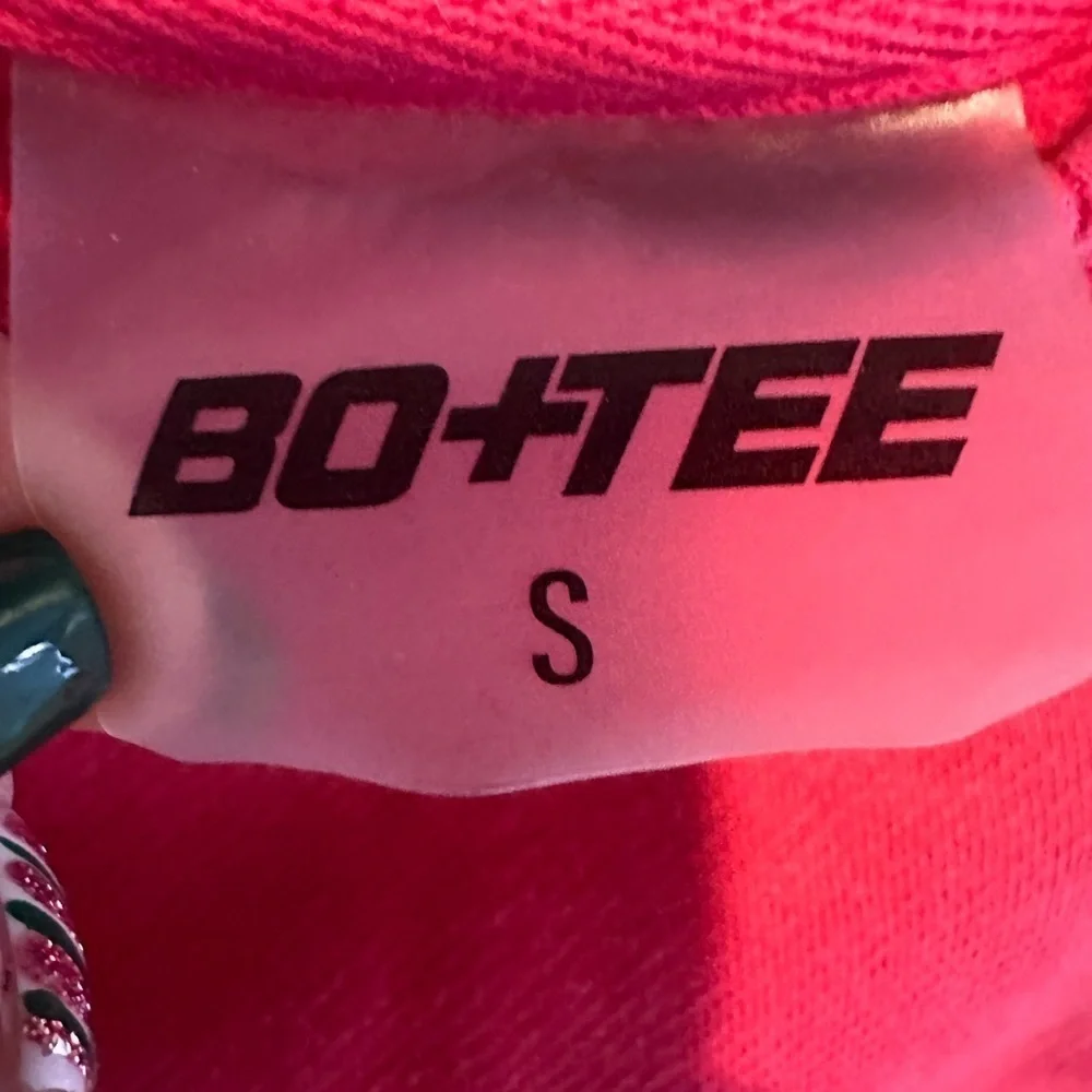 Bo + Tee UK brand hot pink cropped sweatshirt matching sweatpants thick set